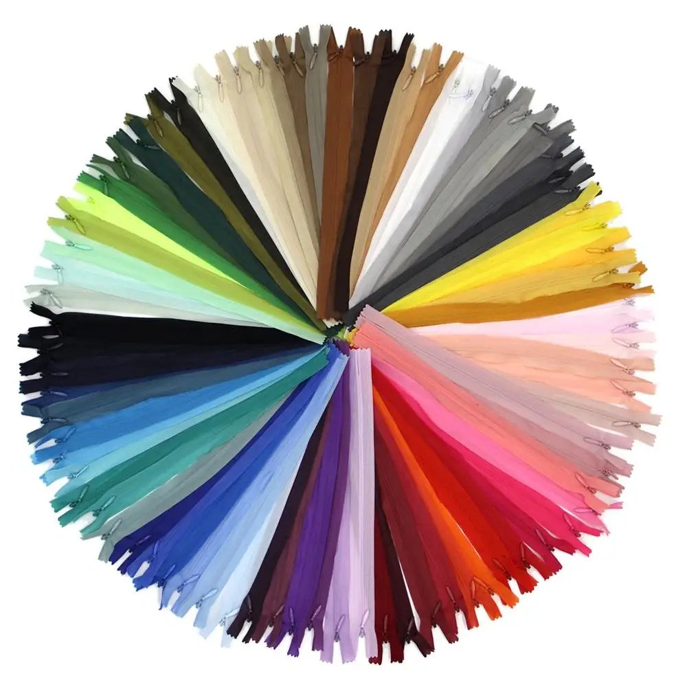 Professional Grade Invisible Zippers for Bespoke Tailoring & Fashion (100Piece Random colours) thumbnail 4