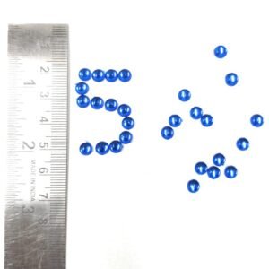 LECRAFT- Hafe Round Pestable Acrylic Kundan Stone s for Jewellry/ maggam Work / Decorations & Craft ( 5 MM 600 PC LCD Gold )