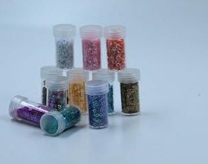 Craft Sequins and Confetti Set, 12 Tubes, Assorted Shapes and Colours, Decorative Glitter for DIY Projects