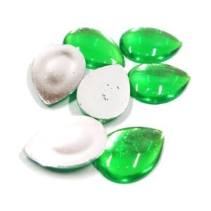 LECRAFT- Drop Pestable Acrylic Kundan Stone s for Jewellry/maggam Work/Decorations & Craft Drop 13 X18 / 140 pc Parrot Green