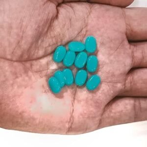 LECRAFT-A Wide Variety of Embroidery Tablet Beads for All Your Craft Needs Pack of 100pc (Sky Blue)