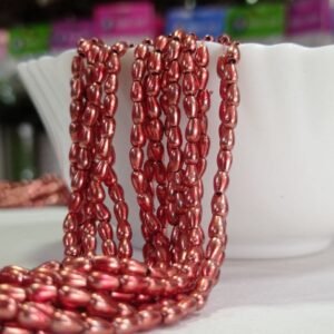 LECRAFT Unleash Your Creativity with Aari Copper Beads - Ideas and Inspiration Drop Shap Beads 2bunch (3mm(30line)(30 * 80=2400))