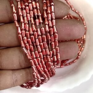 LECRAFT Unleash Your Creativity with Aari Copper Beads - Ideas and Inspiration Drop Shap Beads 2bunch (6mm(30line)(30 * 78=2340))
