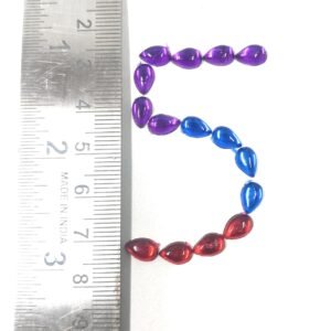 LECRAFT- Drop Pestable Acrylic Kundan Stone s for Jewellry/maggam Work/Decorations & Craft Drop / 4X8 / 550 PC/Dark Orange