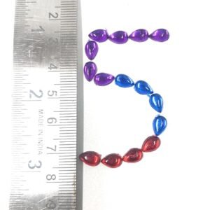 LECRAFT- DROP Pestable Acrylic Kundan stone s for Jewellry/maggam work/decorations & craft DROP / 4X8 / 550 PC/ORANGE
