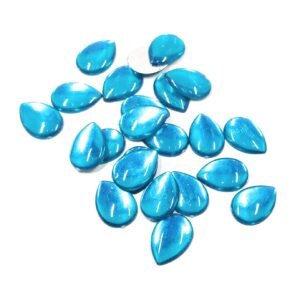 LECRAFT- Drop Pestable Acrylic Kundan Stone s for Jewellry/ maggam Work / Decorations & Craft Drop 13 X18 / 140 pc Sky Blue