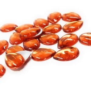 LECRAFT- Drop Pestable Acrylic Kundan Stone s for Jewellry/ maggam Work / Decorations & Craft Drop 13 X18 / 140 pc Orange