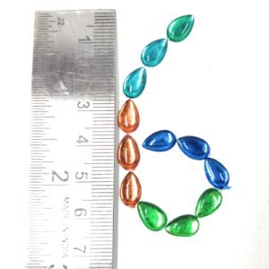 LECRAFT- Drop Pestable Acrylic Kundan Stone s for Jewellry/ maggam Work / Decorations & Craft Drop 4x10 Drop / 400 pc Clean