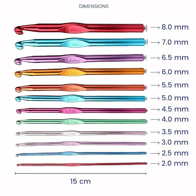 Crochet Needles, Knitting Needles, Crochet Kit, Crochet Hook, Knitting Kit, Needle Set, Knitting Needle Set, Crochet Needle, Crochet Set, Crochet Hook Set thumbnail 2