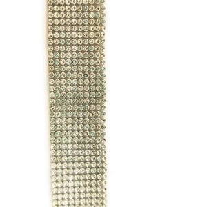 Lecraft Stone Chain lace 1.25mtr 10 line roll (Silver)
