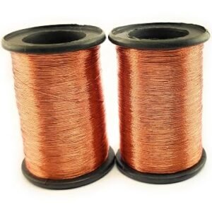 Lecraft -315COPPER Embroidery Metallic zari Threads Gold Colour for aari Work Hand Embroidering 0.1.5mm Pack of 2 roll