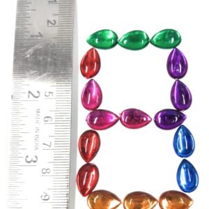 LECRAFT- Drop Pestable Acrylic Kundan Stone s for Jewellry/ maggam Work / Decorations & Craft Drop 9x16 / 300 pc Clean