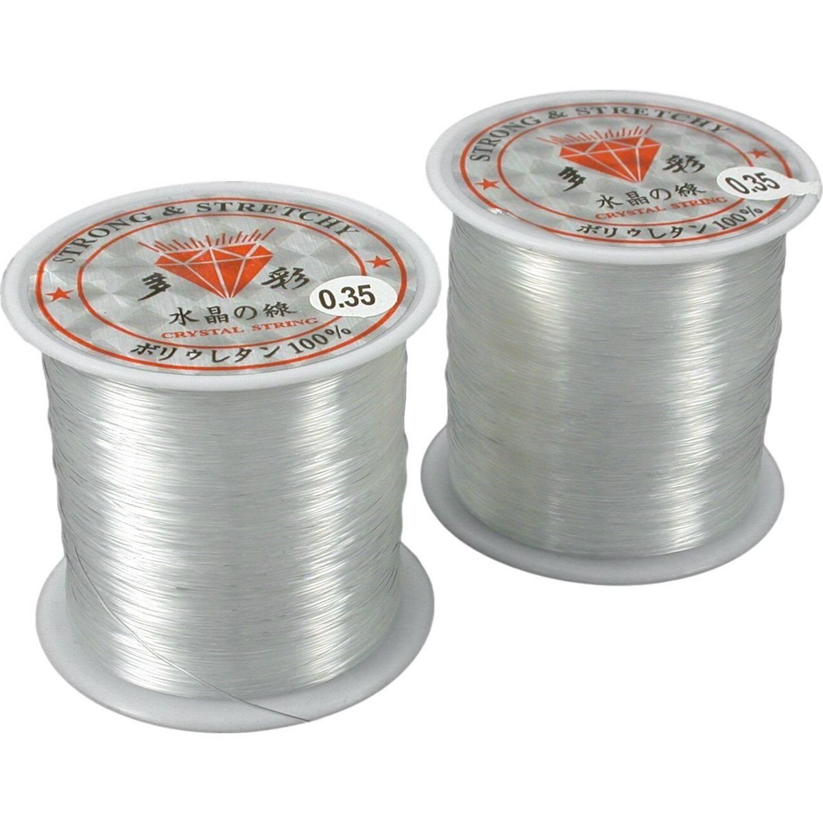 Professional Nerambu (Nylon Wire) - Stiff Transparent Thread for Aari Embroidery and Jewelry Making(0.35mm)(1Piece) thumbnail 2