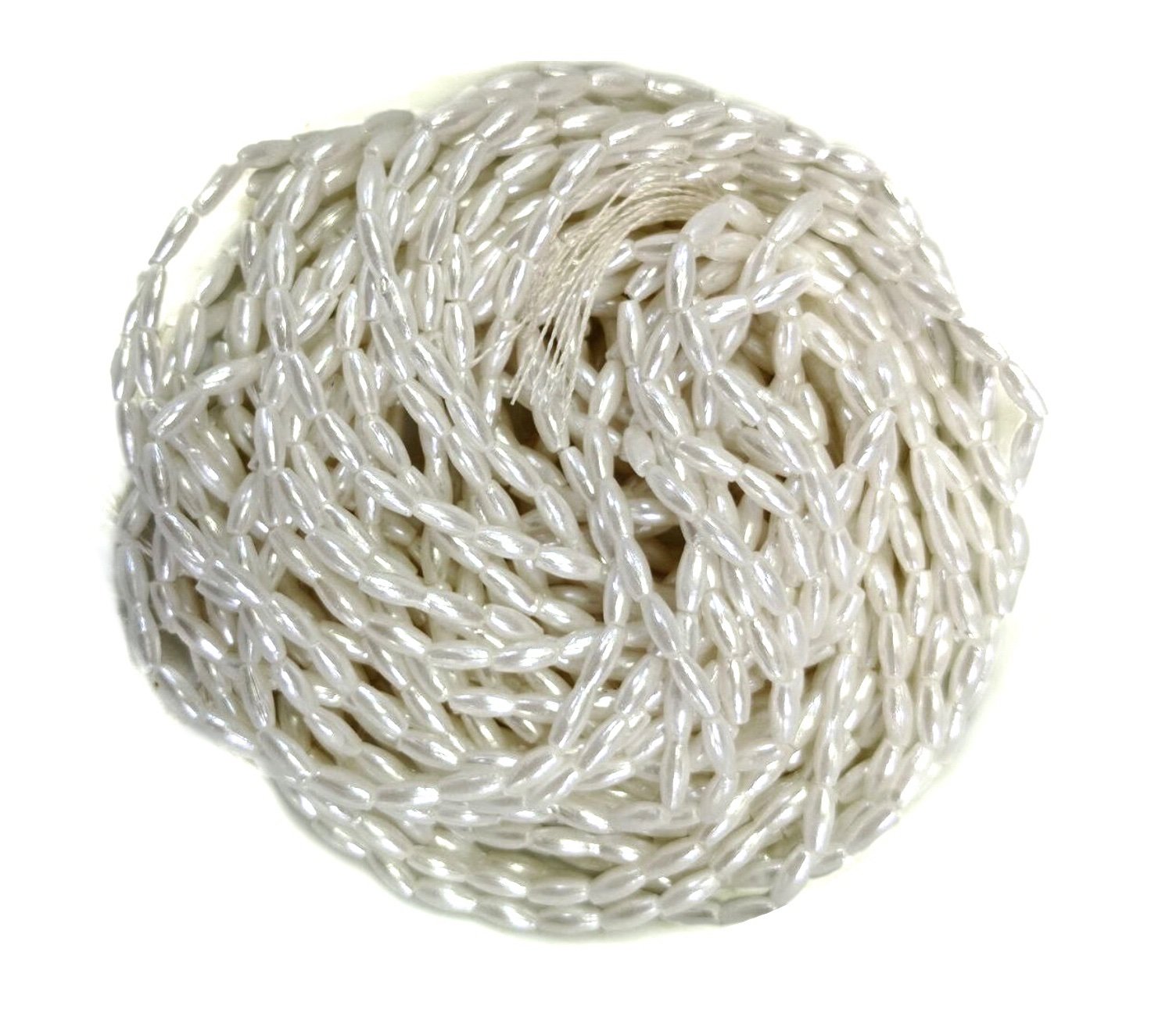 Lecraft Royal Premium Rice & Wheat Pearl Beads – High-Luster Embroidery Edition(3mm)(250Beads x 12Lines per bunch)(5Bunch) thumbnail 2