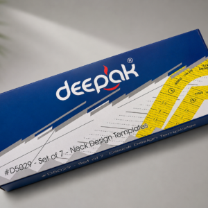 Deepak Neck Design Templates Set of 7 (#D5029) – Neckline Tracing Scales for Aari, Maggam, Tailoring & Embroidery