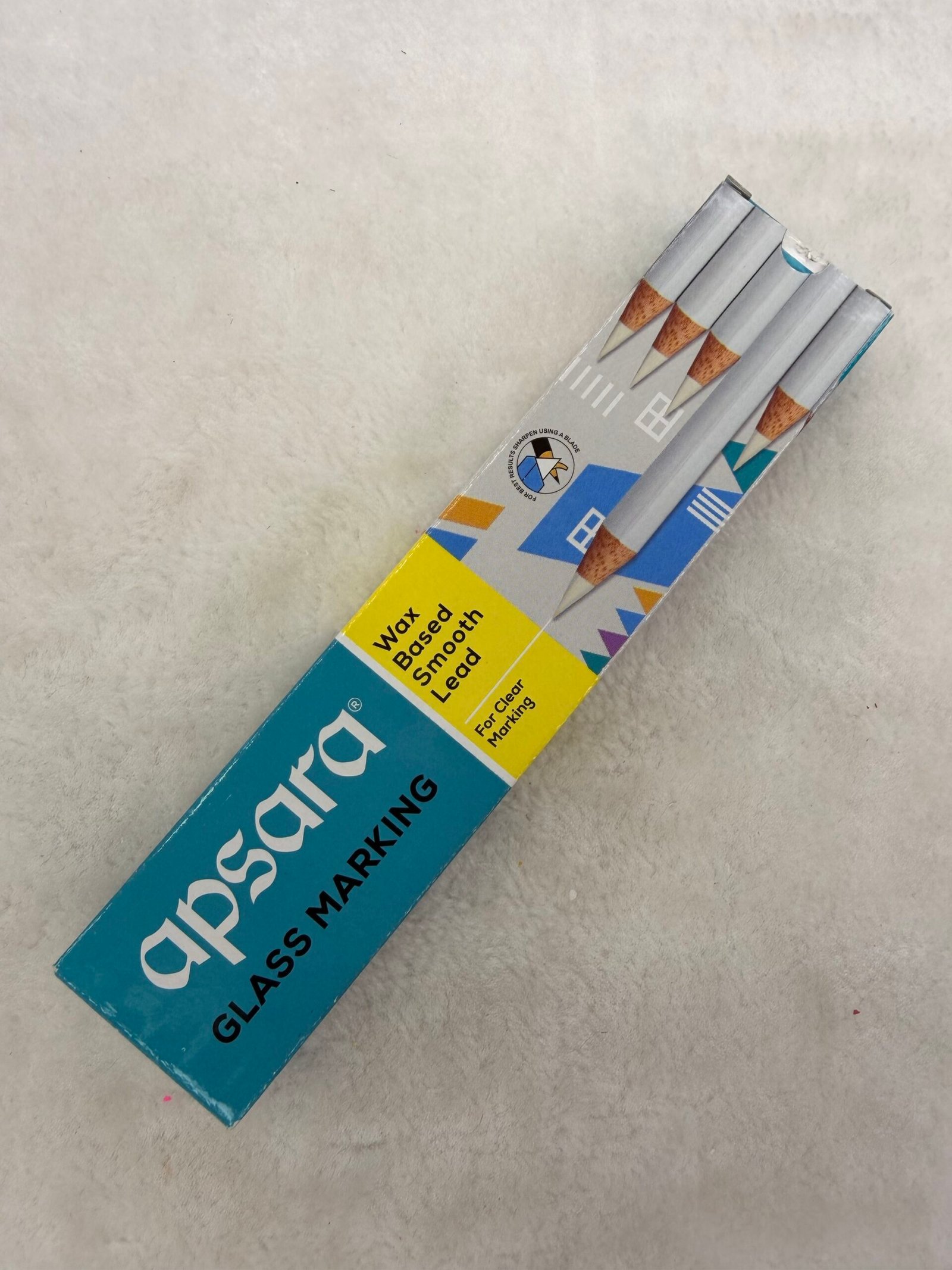 ✍️ Apsara Glass Marking Pencils (White, Wax-Based) thumbnail 3