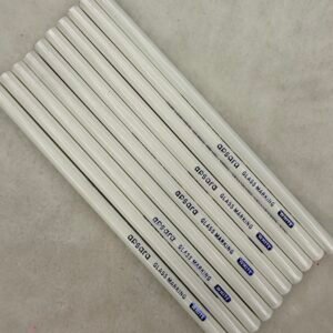 ✍️ Apsara Glass Marking Pencils (White, Wax-Based)