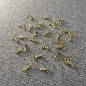 UJALA Dress Brass Hooks - Golden, Guaranteed Rustless Sewing Fasteners
