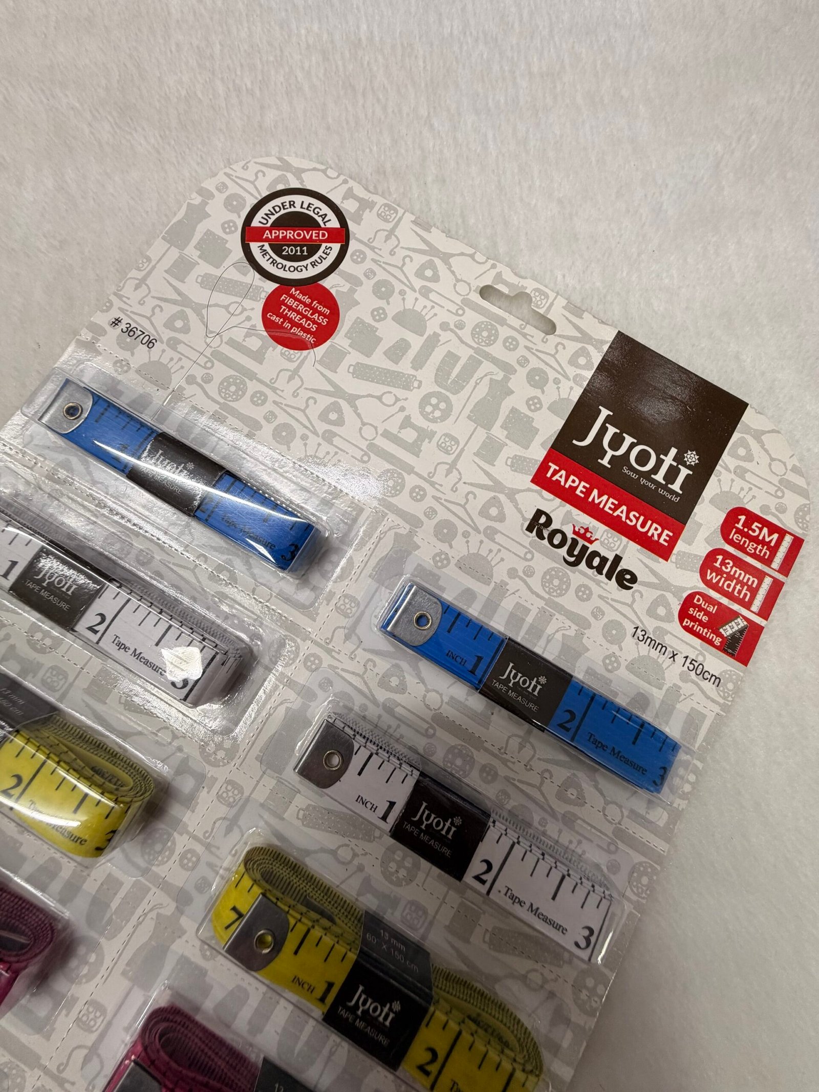 Jyoti Royale Tape Measure Set - 1.5M/13mm (Pack of 10) thumbnail 3