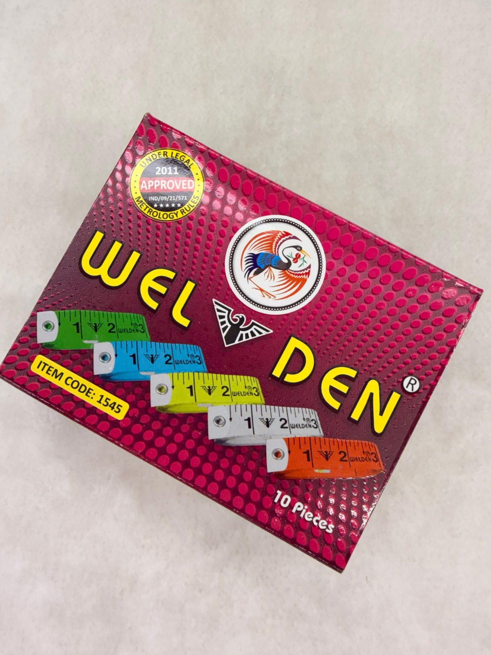 Wellden Tape Measure Set - 10 Piece Multi-Color Pack(19mm) thumbnail 4