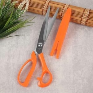 Sharp Stainless Steel Scissors with plastic Handles and Protective Safety Cap(32-10”-2.5mm)