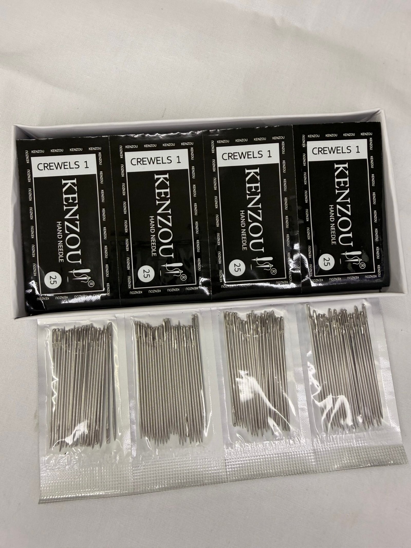 KENZOUI Hand Sewing Needle Set - Assorted Sizes for All Fabric and Craft Projects(4Packs-25Needles in each pack) thumbnail 2