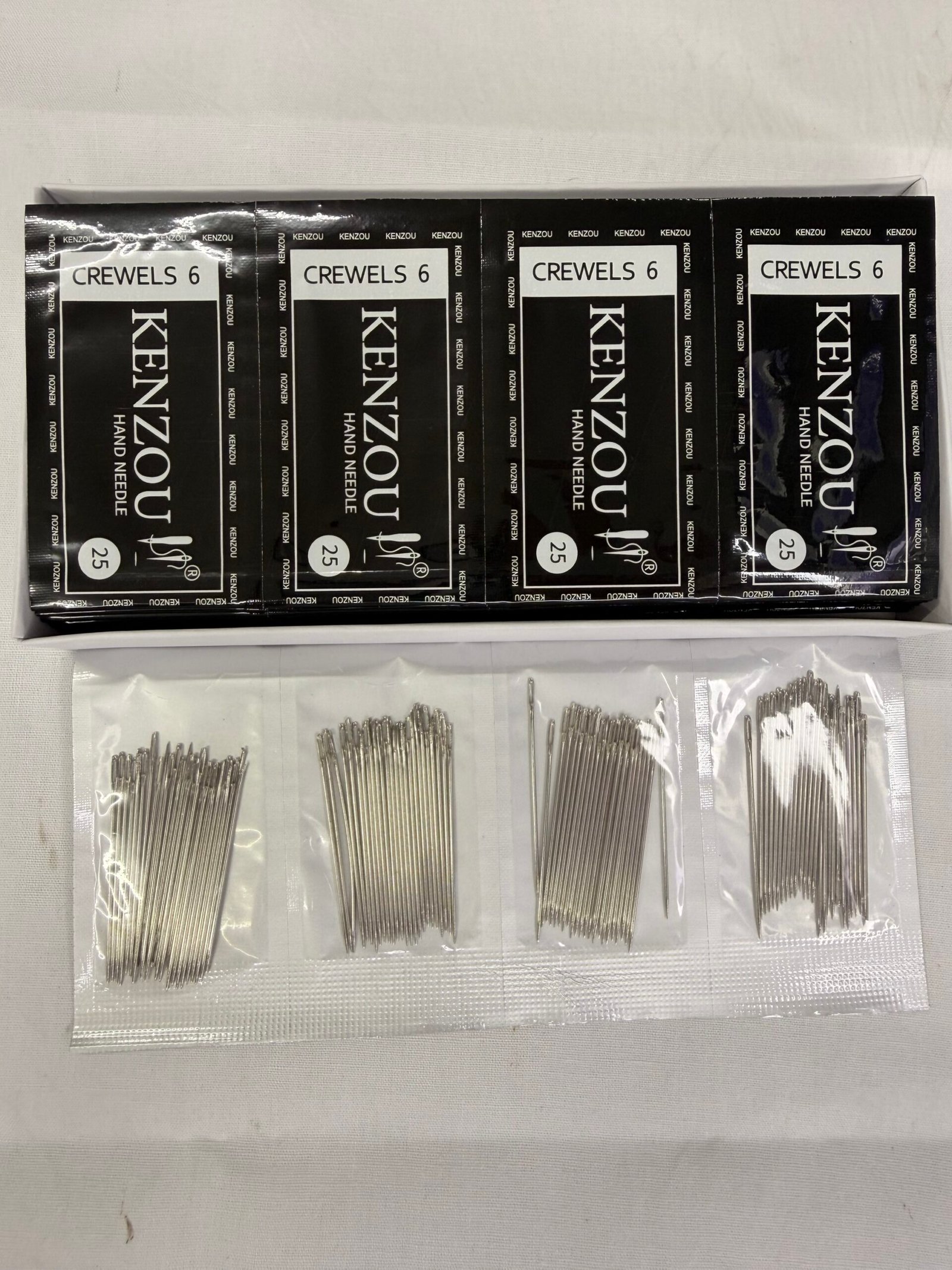 KENZOUI Hand Sewing Needle Set - Assorted Sizes for All Fabric and Craft Projects(1Box-40Packs-25 Needles of each pack) thumbnail 3