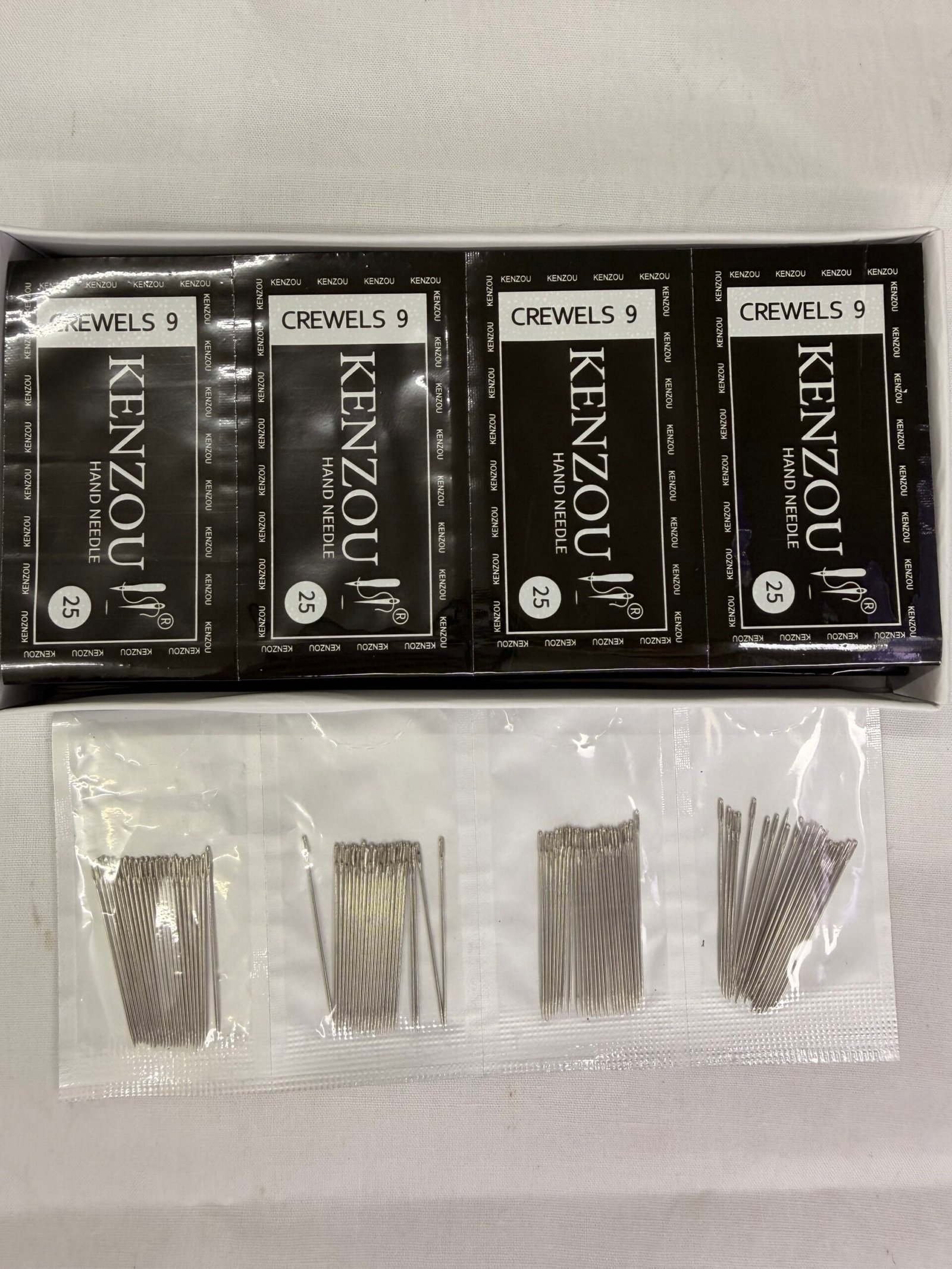 KENZOUI Hand Sewing Needle Set - Assorted Sizes for All Fabric and Craft Projects(4Packs-25Needles of each pack) thumbnail 2