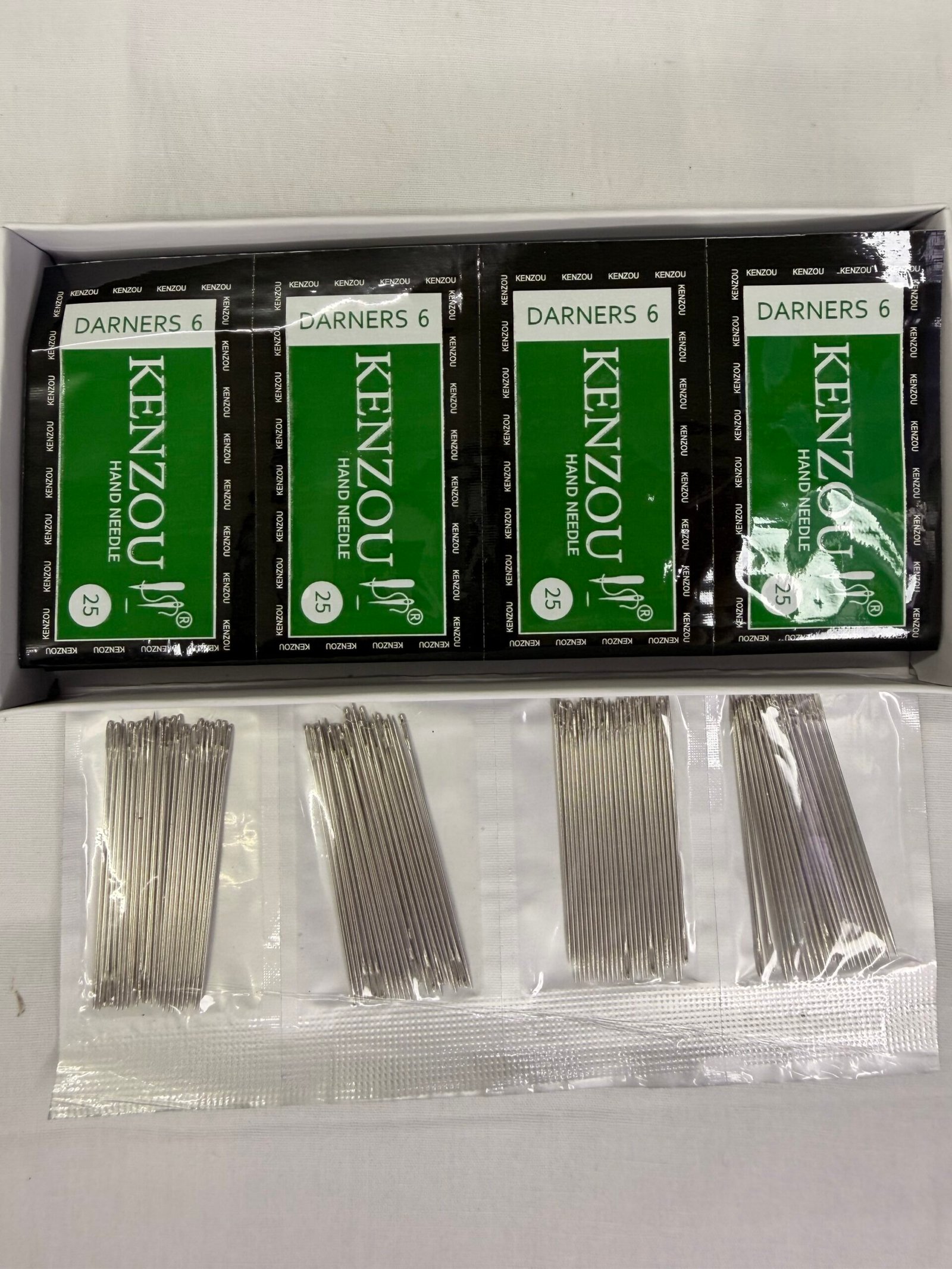 KENZOUI Hand Sewing Needle Set - Assorted Sizes for All Fabric and Craft Projects(4Packs-25Needles of each pack) thumbnail 2