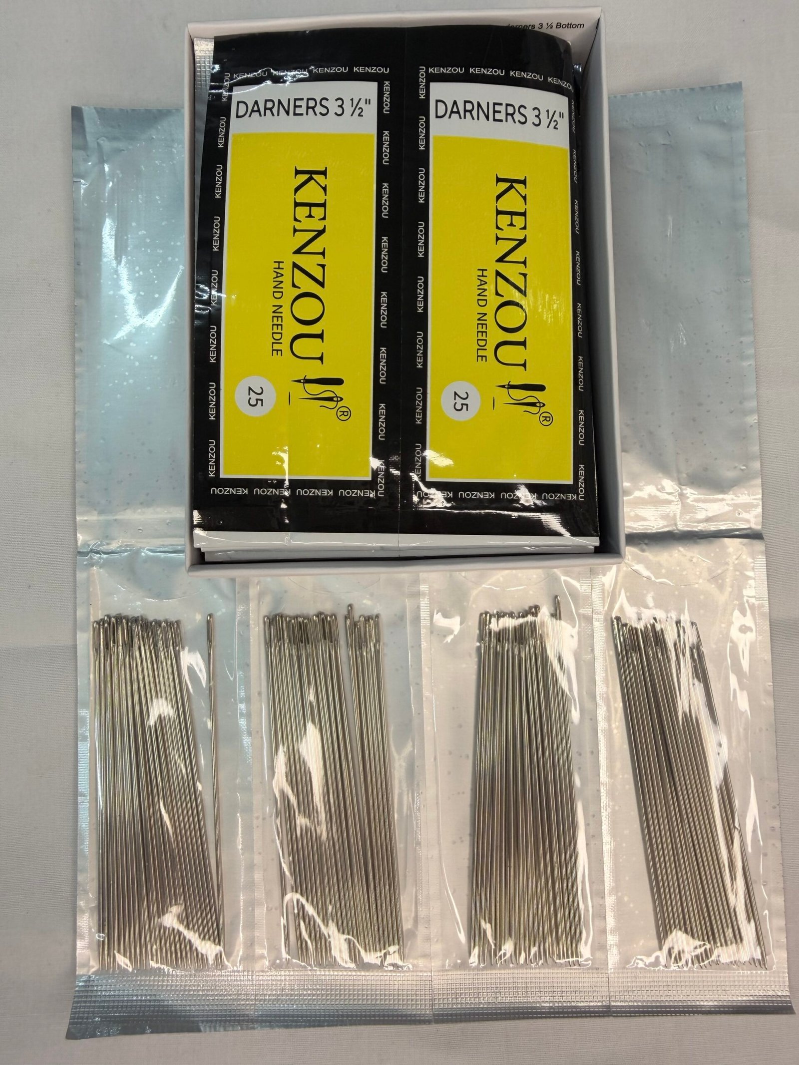 🧵 KENZOU Hand Sewing Needles - Darner's 3½" Set (1 Pack of 25 Needles) thumbnail 2