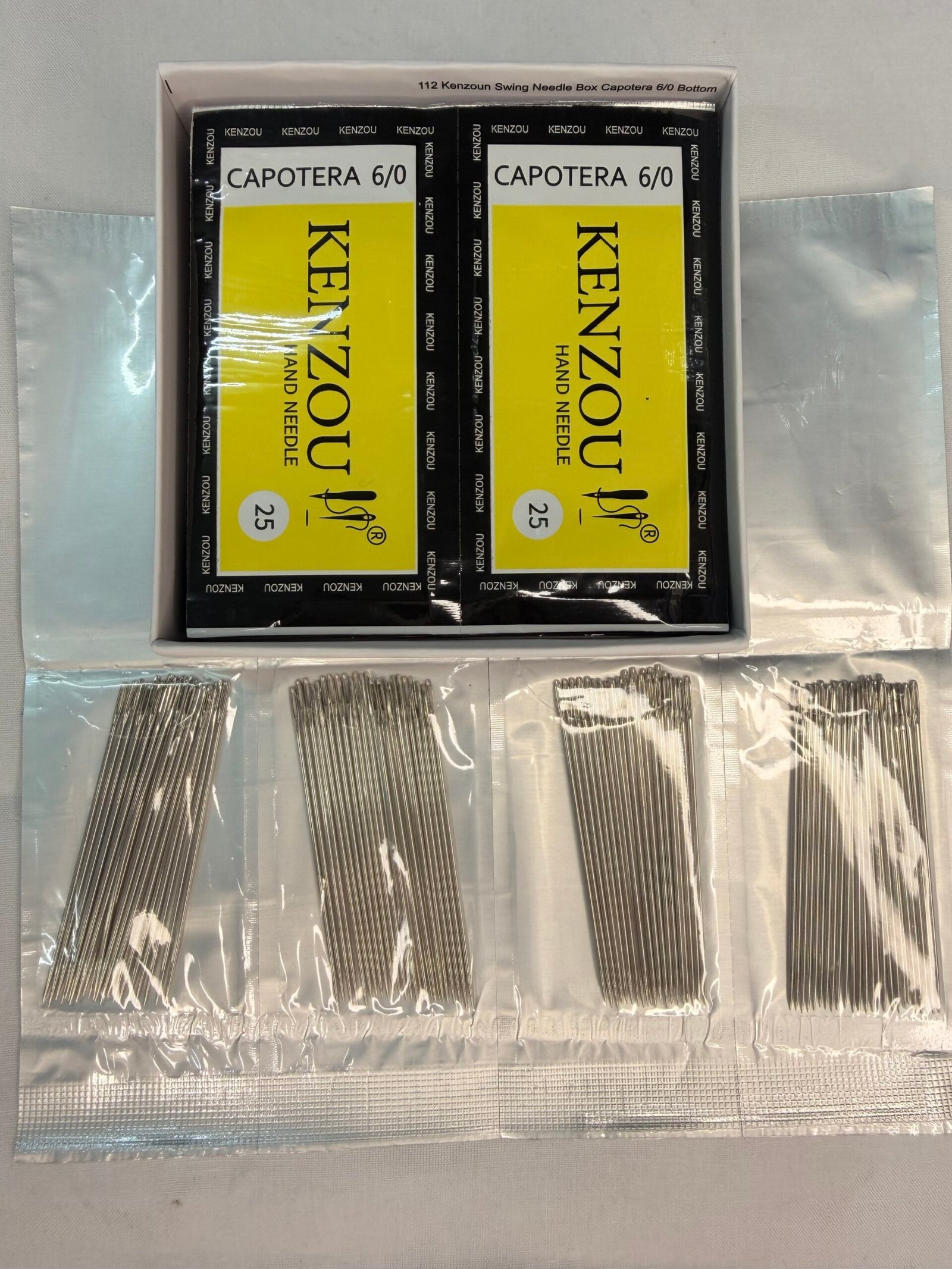 💛 KENZOU Hand Sewing Needles - Capotera 6/0 Size (4Packs-25Needles of each pack) thumbnail 2