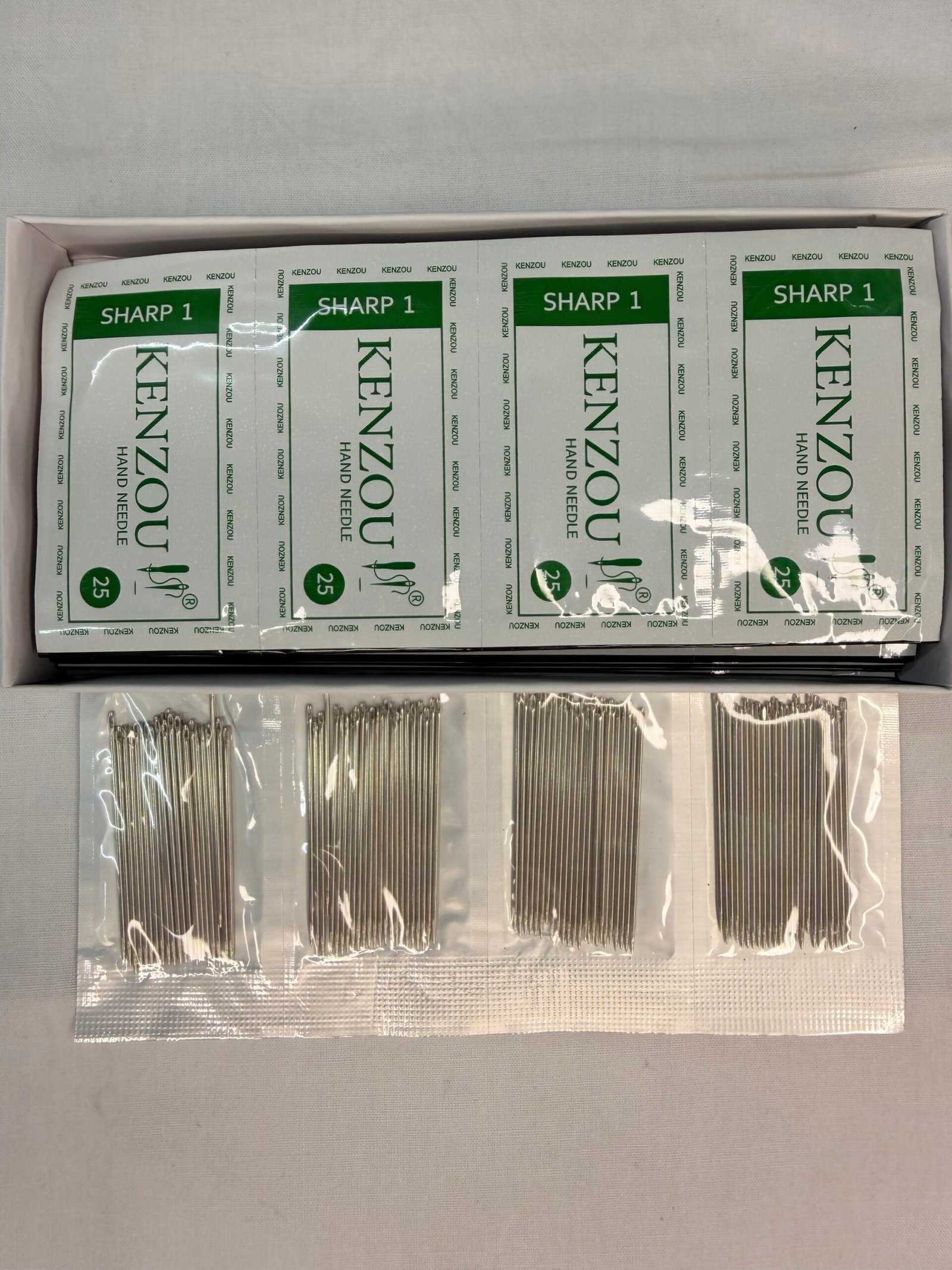 🧵 KENZOU Hand Sewing Needles - Sharp 1(1Pack-25Needles) thumbnail 2