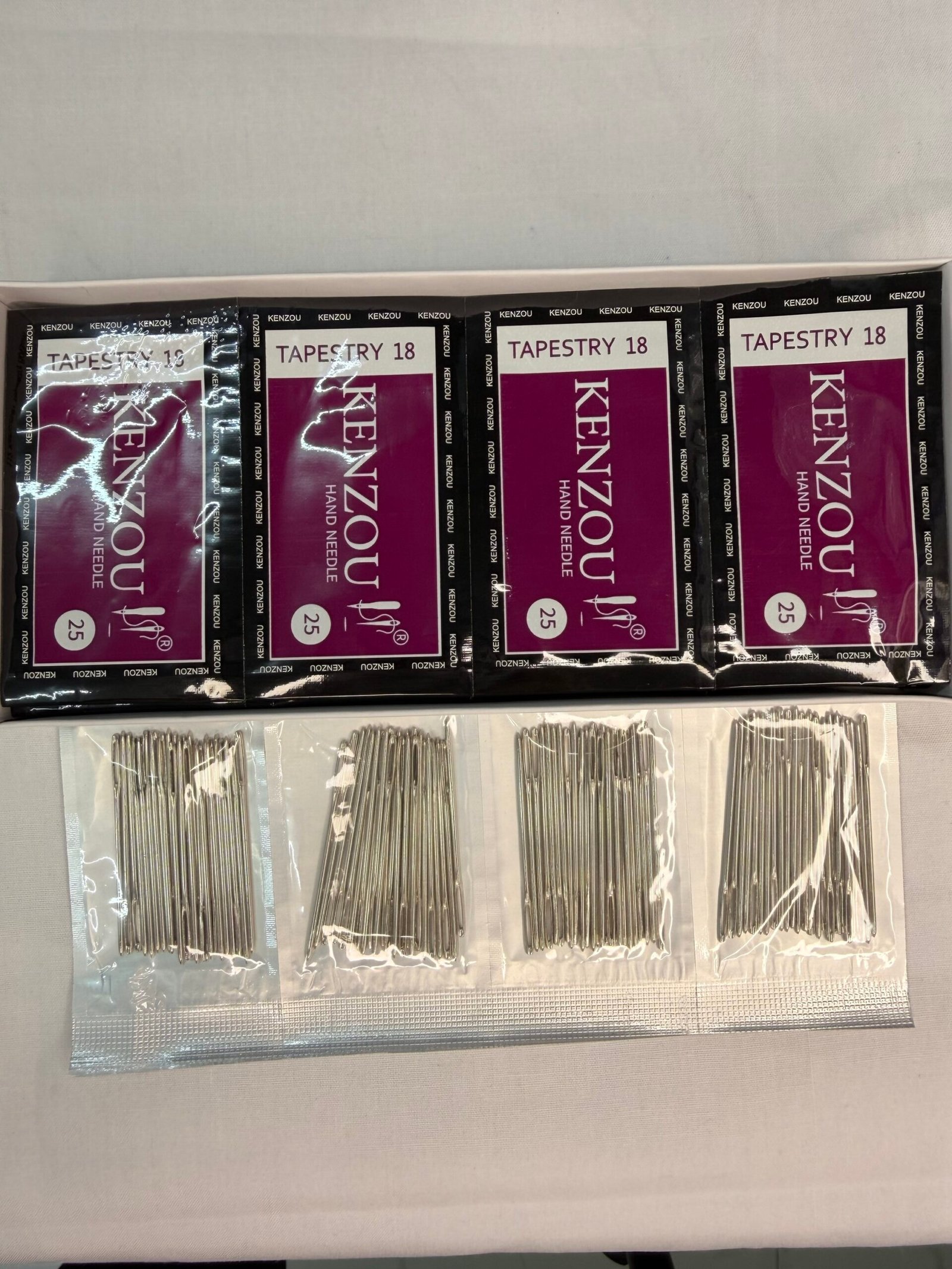 🧵 KENZOUI Tapestry Hand Sewing Needles, Size 18 (40Packs-25Needles of each pack) thumbnail 2