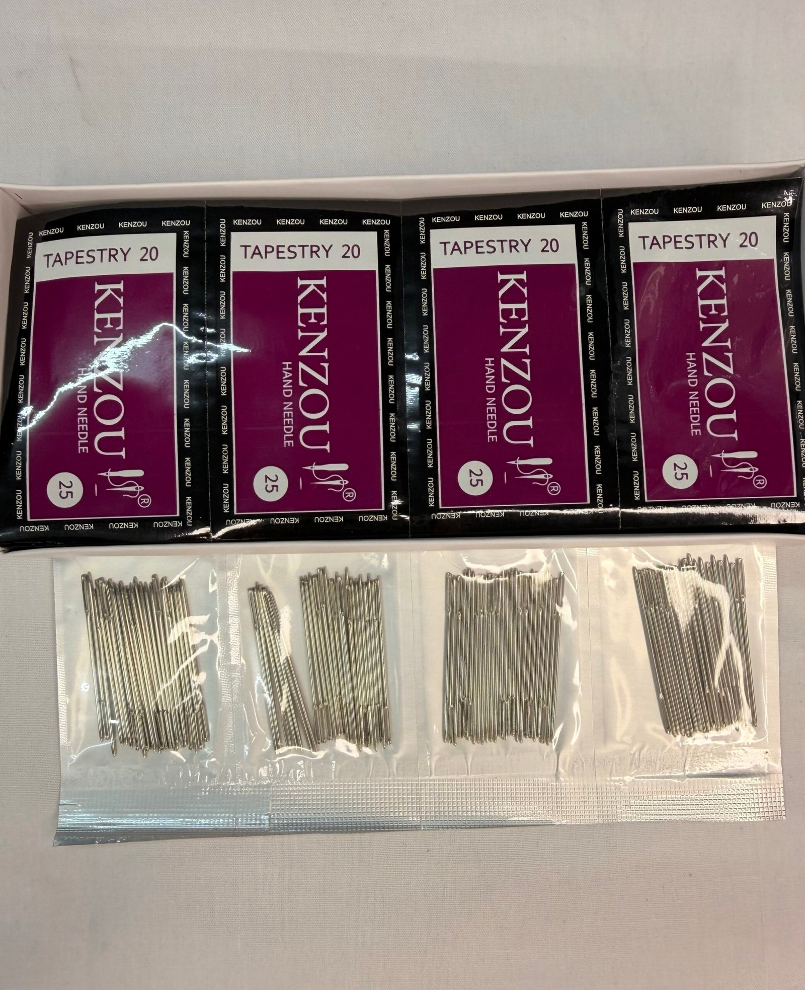 🧵 KENZOU Tapestry Size 20 Hand Sewing Needles (1Pack-25Needles) thumbnail 2
