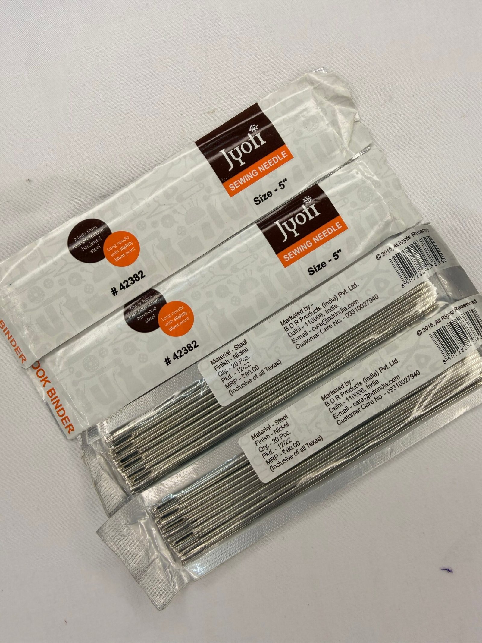 🧵 Jyoti Book Binder Sewing Needle - Size 5” (1Pack-20Needles) thumbnail 2