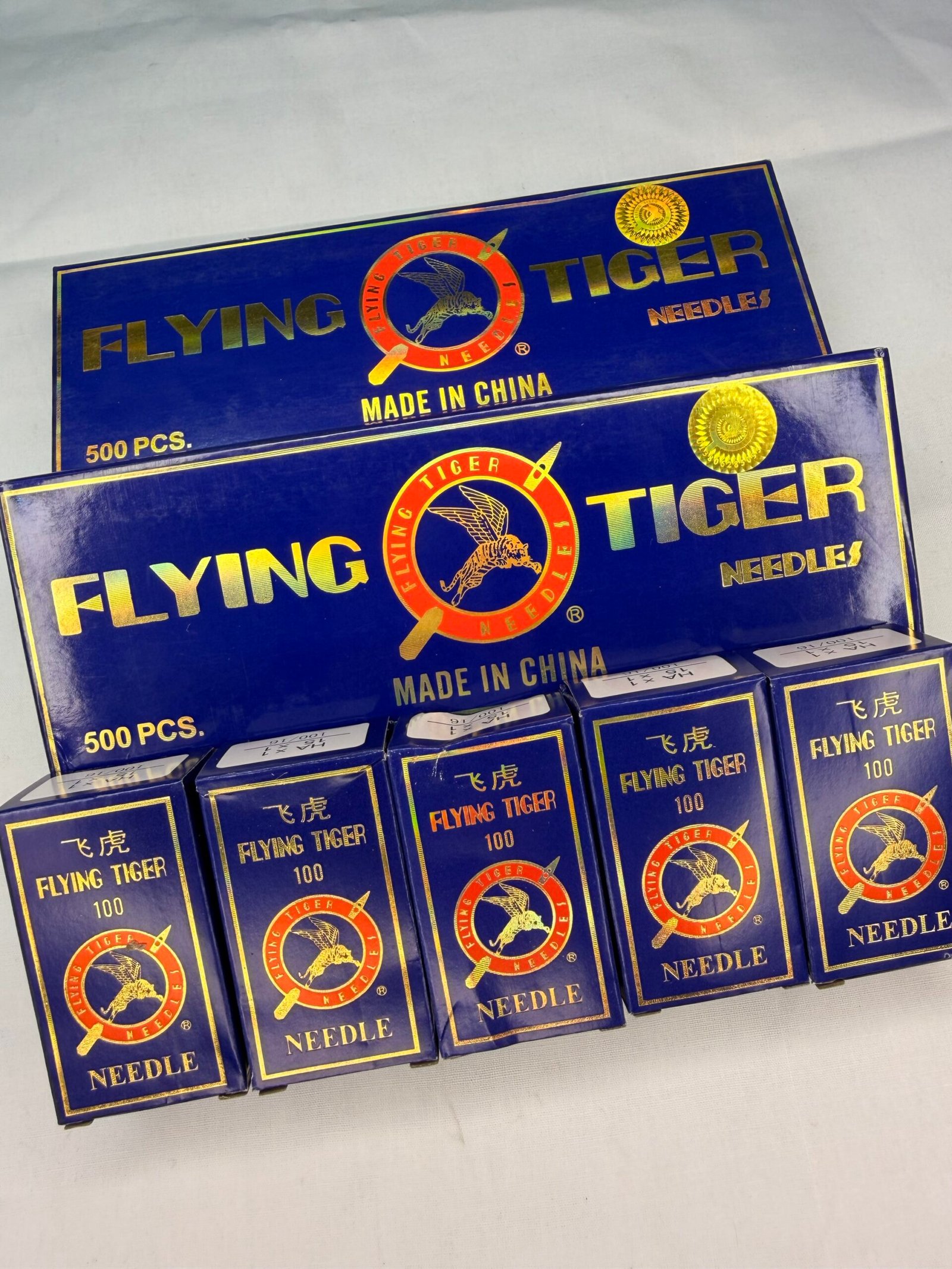 🧵 FLYING TIGER HA x 1 (15x1) 90/14 Household/Home Sewing Machine Needles(10Packs-10Needles of each pack) thumbnail 3
