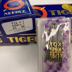 🧵 Flying Tiger Industrial Sewing Machine Needles - TQ 1 ( 566 1) Size 110/18(10Pack-10Needles of each pack)