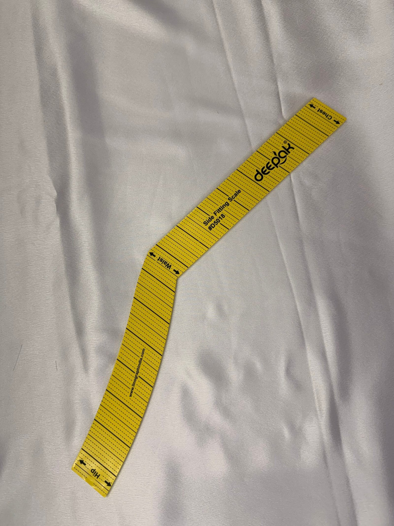 📏 Deepak Side Fitting Scale (Yellow) - Measuring Tool thumbnail 3