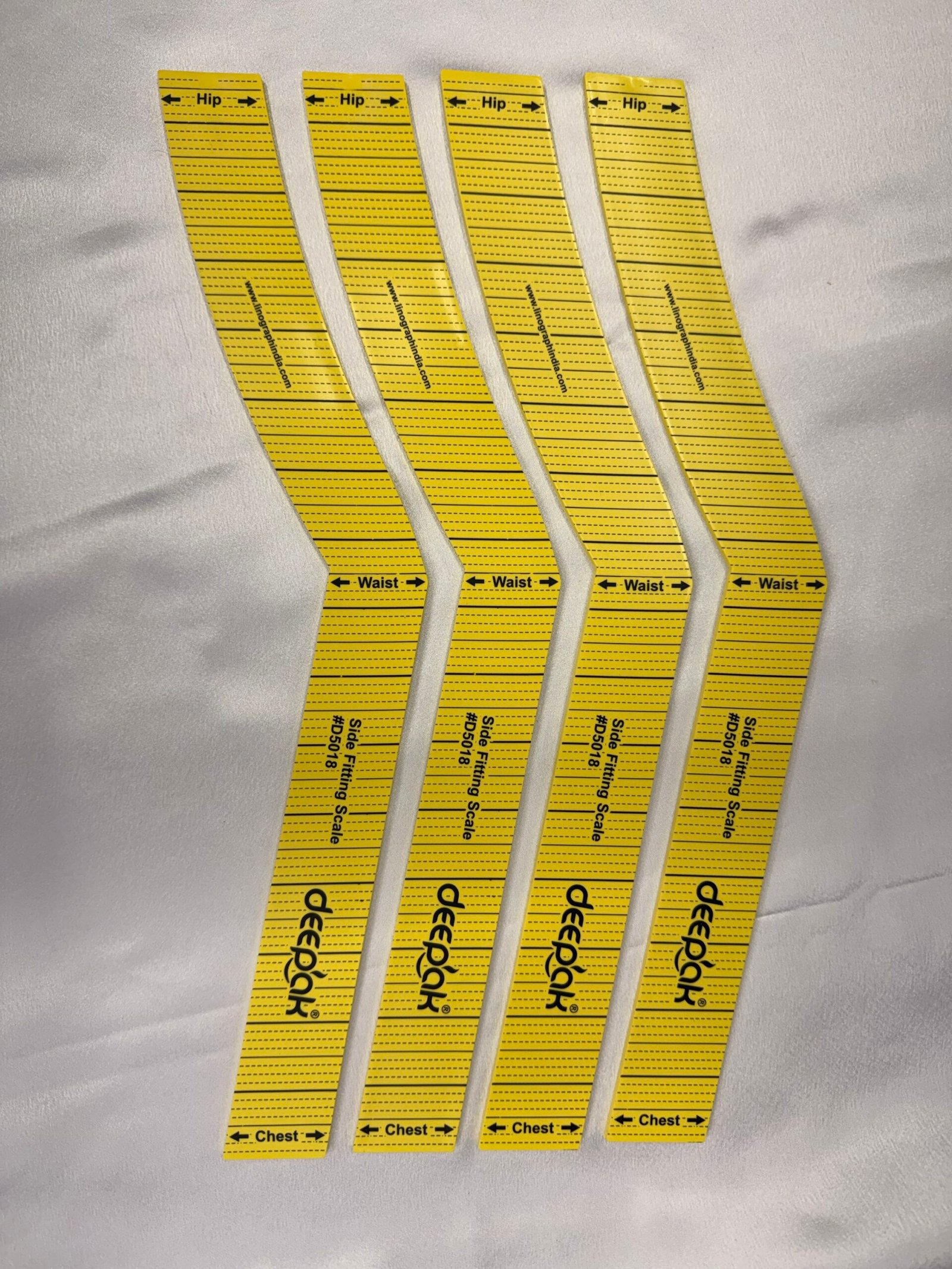 📏 Deepak Side Fitting Scale (Yellow) - Measuring Tool thumbnail 2
