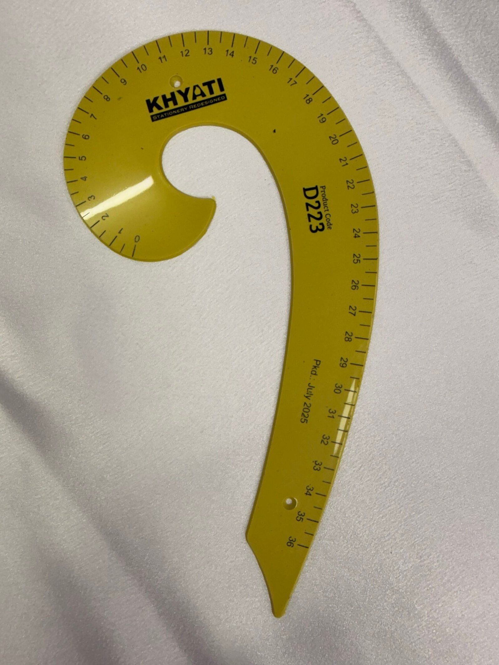 📐 French Curve Ruler (Armhole scale) thumbnail 3
