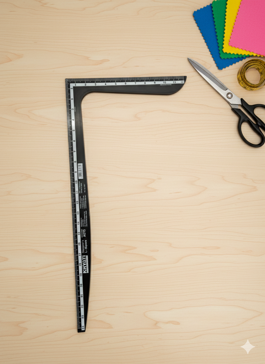 Professional KHYATI Designer's L-Square Ruler (24-Inch x 12-Inch) thumbnail 2