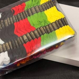 Premium Multi-Color Embroidery Floss Set – 100 Skeins of High-Quality Cotton Stranded Thread for Cross-Stitch and DIY Crafts (J-2 KHOOBSURAT , W1-1000)