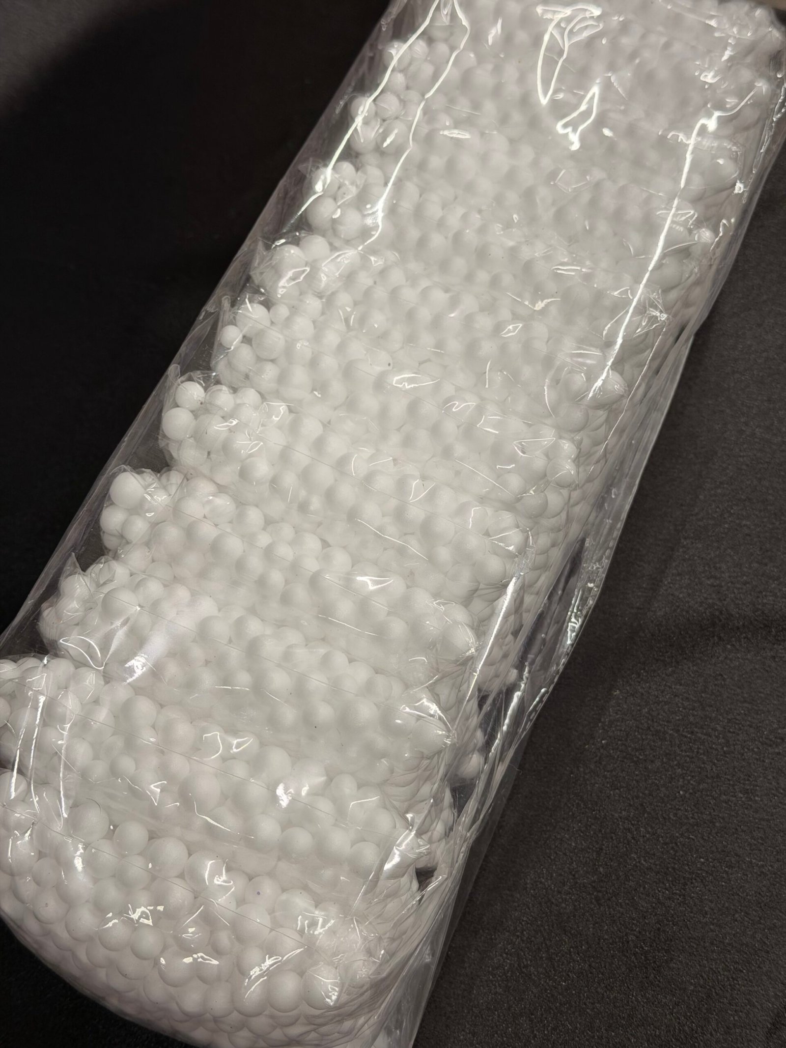 White-Colored Thermocol Balls for Tailoring & Crafts thumbnail 2