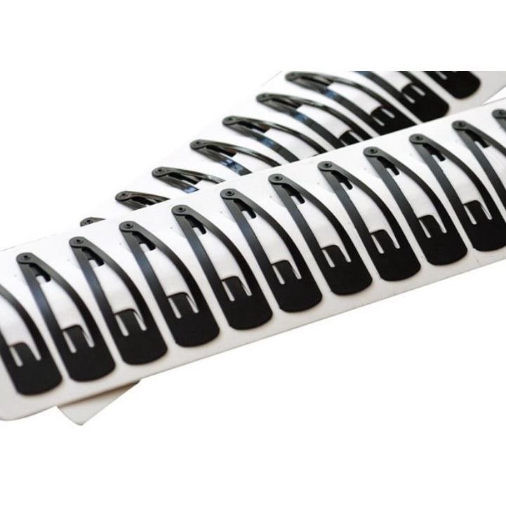 Tik Tok clip/Large Metal Snap Hair Clips – Premium Blank Barrette Bases for DIY Hair Bows and Handmade Accessories (Matte Black)(2.75”-1Pack) thumbnail 2