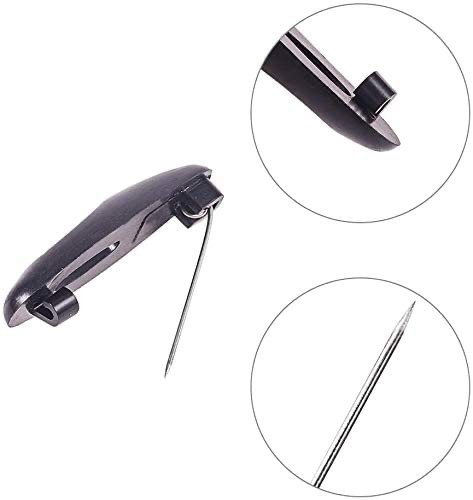 Saree pin/Professional Brooch Pin Backs – Durable Safety Pin Bases for Custom Boutonnières, Corsages, and Handmade Jewelry(12Piece-1Pack) thumbnail 2