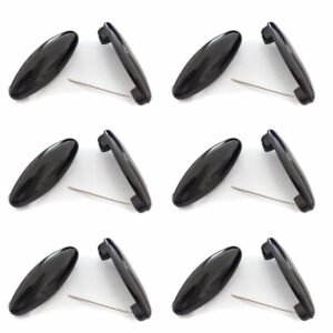 Saree pin/Professional Brooch Pin Backs – Durable Safety Pin Bases for Custom Boutonnières, Corsages, and Handmade Jewelry(12Piece-1Pack)