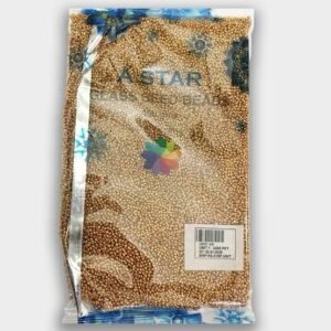 A STAR Premium Gold Glass Seed/Sugar Beads(1Pack-450g)
