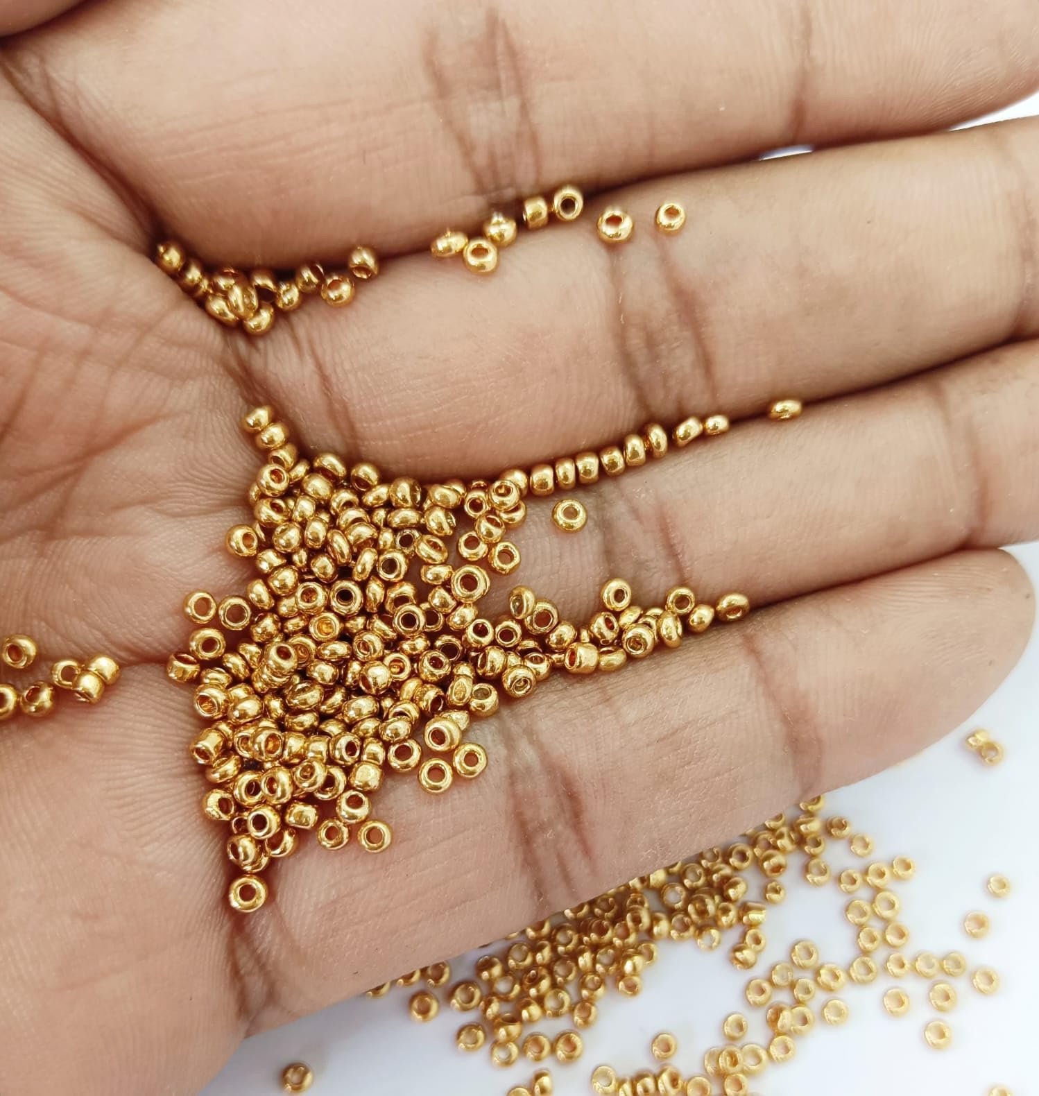 Asmara Premium Gold Seed Beads/Sugar beads(1Pack-500g) thumbnail 3