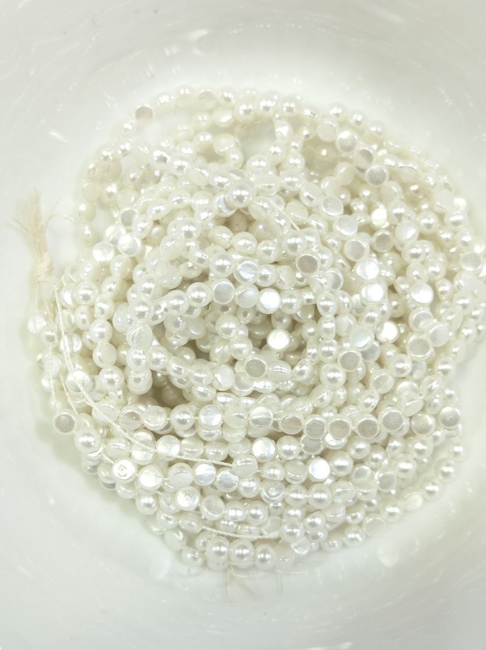 Lecraft Royal Premium Half-Round Flat-Back Pearls – Professional Embroidery & Craft Edition(5mm)(100Beads x 12Lines per bunch)(5Bunch) thumbnail 2