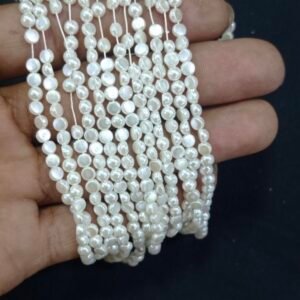 Lecraft Royal Premium Half-Round Flat-Back Pearls – Professional Embroidery & Craft Edition(4mm)(100Beads x 12Lines per bunch)